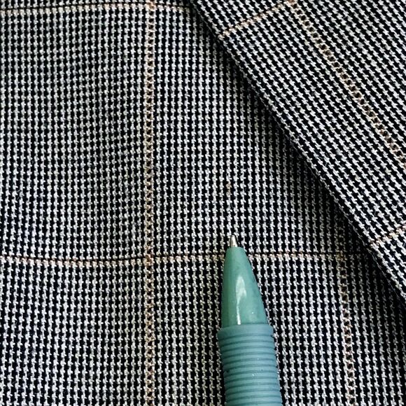 Jos A Bank Signature Sport Coat Windowpane Plaid Silk Wool 44 L Gray - Picture 13 of 13